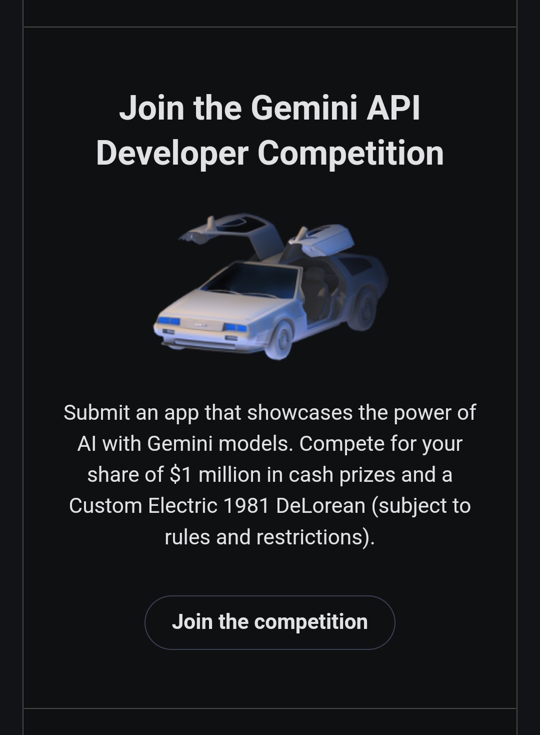 Google Gemini API Developer Competition